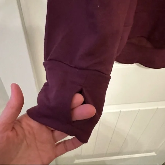 SUPER SOFT crimson / plum hoodie sweatshirt XL - Picture 3 of 10